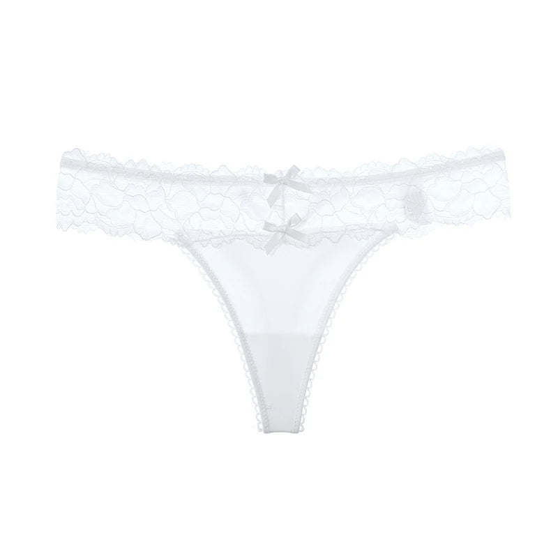 Calcinha Sexy Feminina em Renda – Fio Dental de Cintura Baixa, Confortável e Atemporal