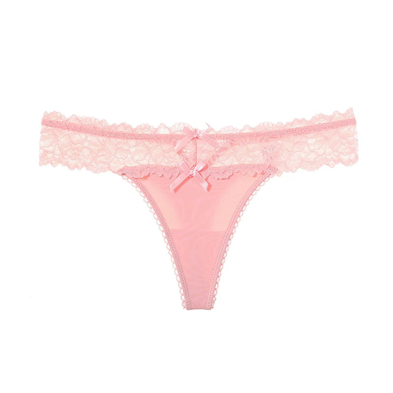 Calcinha Sexy Feminina em Renda – Fio Dental de Cintura Baixa, Confortável e Atemporal