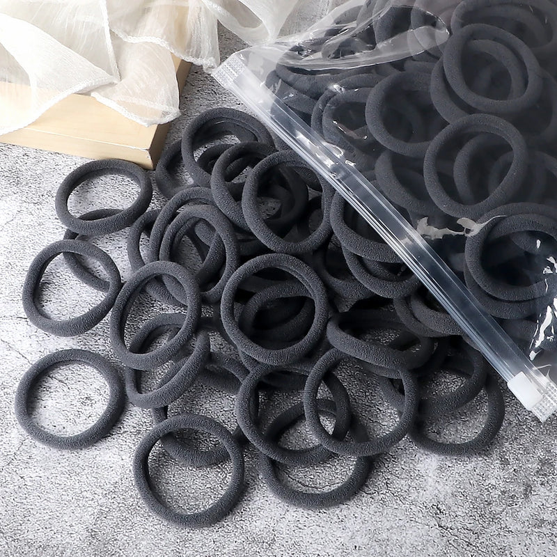 Kit com 50 Elásticos de Cabelo Coloridos