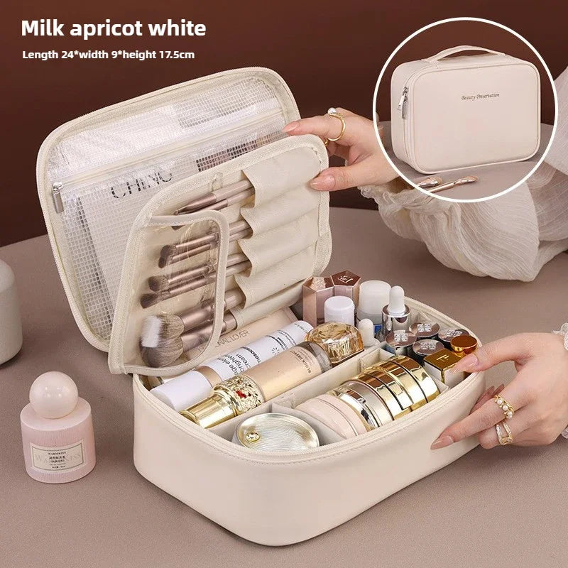 Necessaire de Luxo Feminina – Grande Capacidade e Estilo para Viagens e Dia a Dianizer Essentials Toiletry Bags