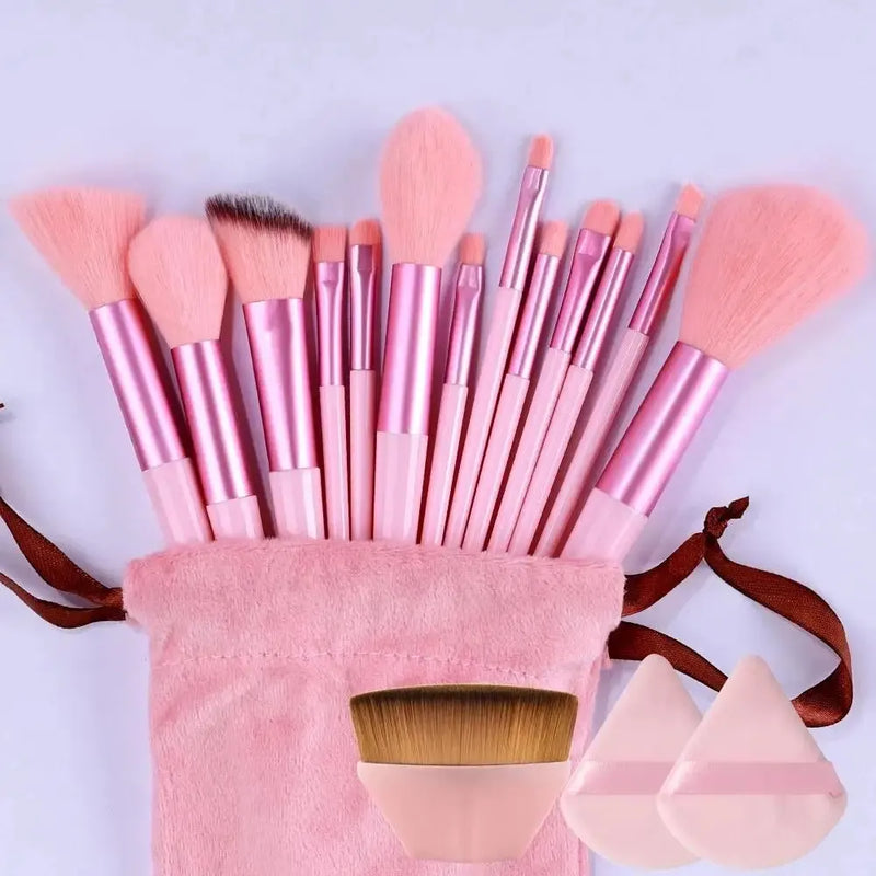 Kit de Pincéis Profissionais para Maquiagem – 13 a 16 Peças