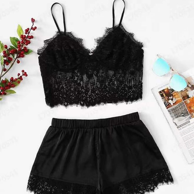 Conjunto Feminino em Poliéster – Top + Short