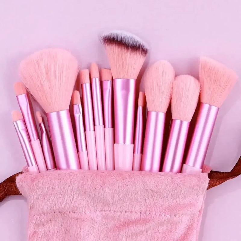 Kit de Pincéis Profissionais para Maquiagem – 13 a 16 Peças