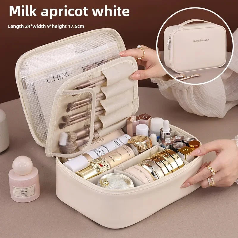 Necessaire de Luxo Feminina – Grande Capacidade e Estilo para Viagens e Dia a Dianizer Essentials Toiletry Bags