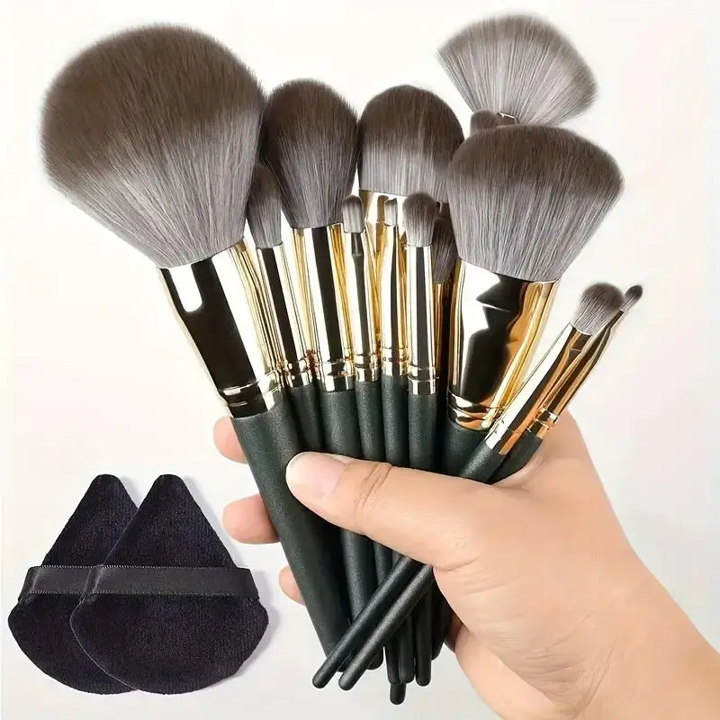 Kit de Pincéis Profissionais para Maquiagem – 13 a 16 Peças