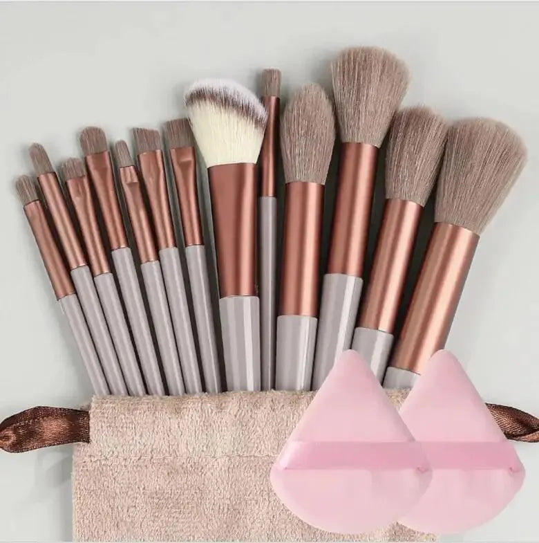Kit de Pincéis Profissionais para Maquiagem – 13 a 16 Peças