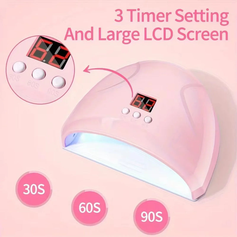 Kit Profissional de Unhas com Lixadeira Elétrica + Cabine LED UV