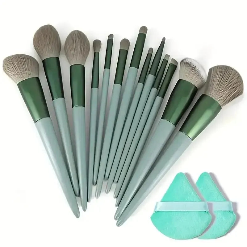 Kit de Pincéis Profissionais para Maquiagem – 13 a 16 Peças