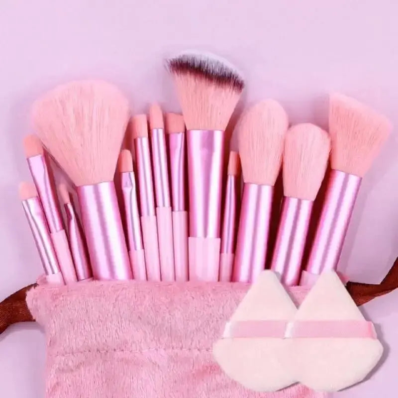 Kit de Pincéis Profissionais para Maquiagem – 13 a 16 Peças