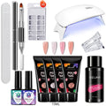 Kit Completo para Alongamento de Unhas – 12 Peças | Gel Extensor + Ferramentas