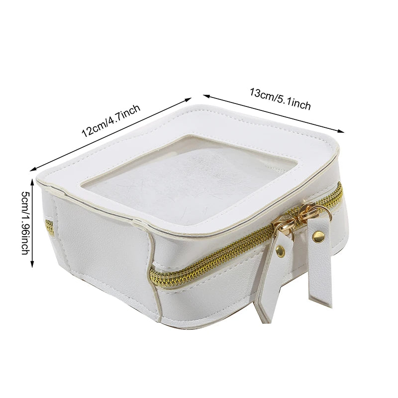 Mini Necessaire Transparente – Compacta, Fofa e à Prova d’Água