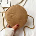 Bolsa Redonda de Palha Boho – Leveza e Estilo para Todos os Momentos
