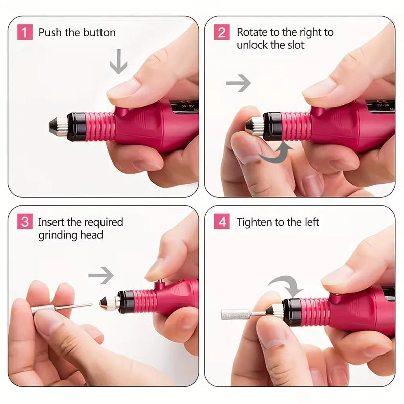 Kit Profissional de Unhas com Lixadeira Elétrica + Cabine LED UV