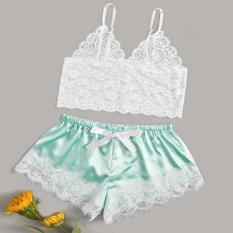 Conjunto Feminino em Poliéster – Top + Short