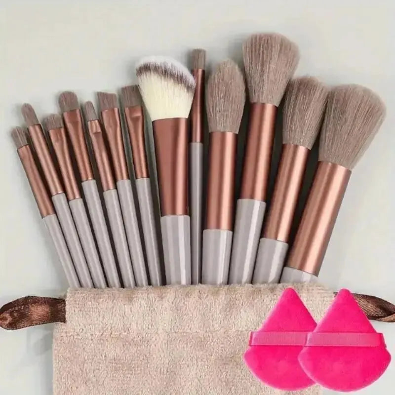 Kit de Pincéis Profissionais para Maquiagem – 13 a 16 Peças